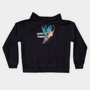 Feathered Fisher Gone Fishin' Kids Hoodie